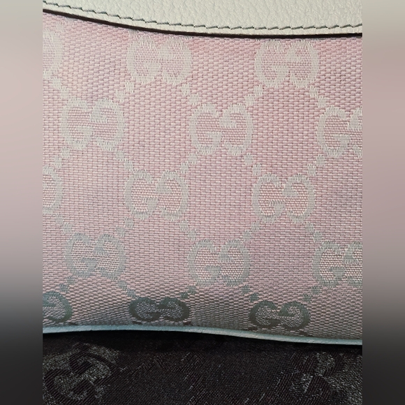 Gucci Monogram  Pochette Pink and Cream Shoulder Bag - Picture 16 of 16